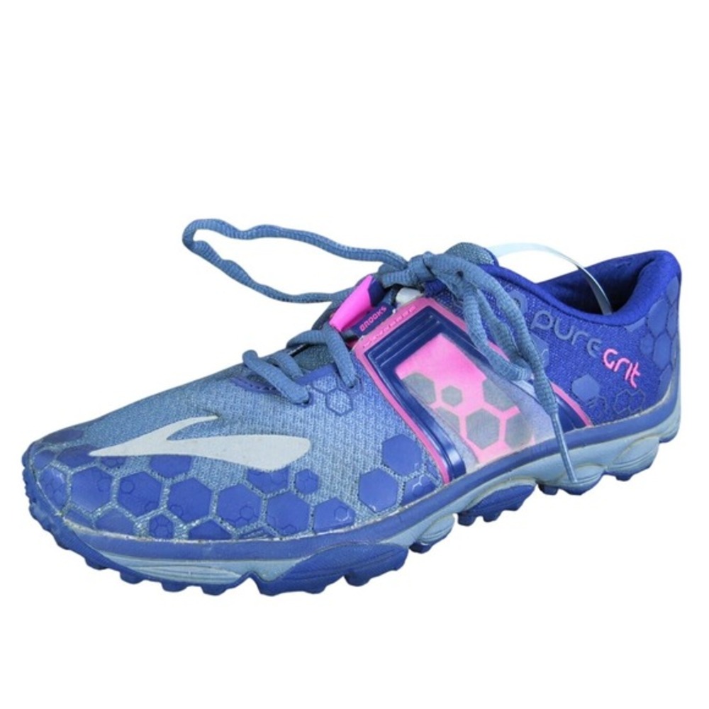 Brooks Women's Pure Grit 4 Sneaker Blue Synthetic Sz 7.5 Medium Gently Used 2025
